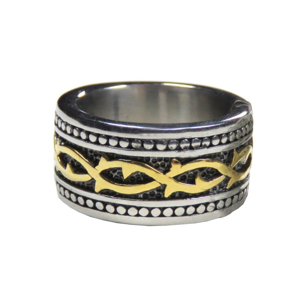Inox Men's Stainless Steel Celtic Tribal Ring